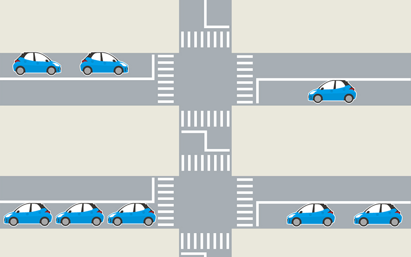 道路リンク単位で集計した例
